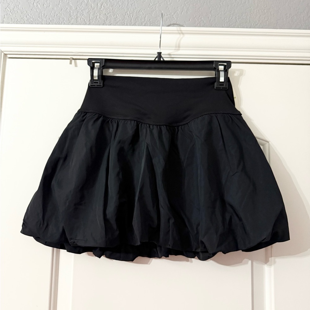 Aerie Black Mini Bubble Skirt